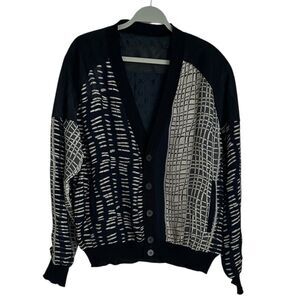VTG Torras S.A. Richard Gelding Men’s Cardigan Size 50 Knit & Leather Trim